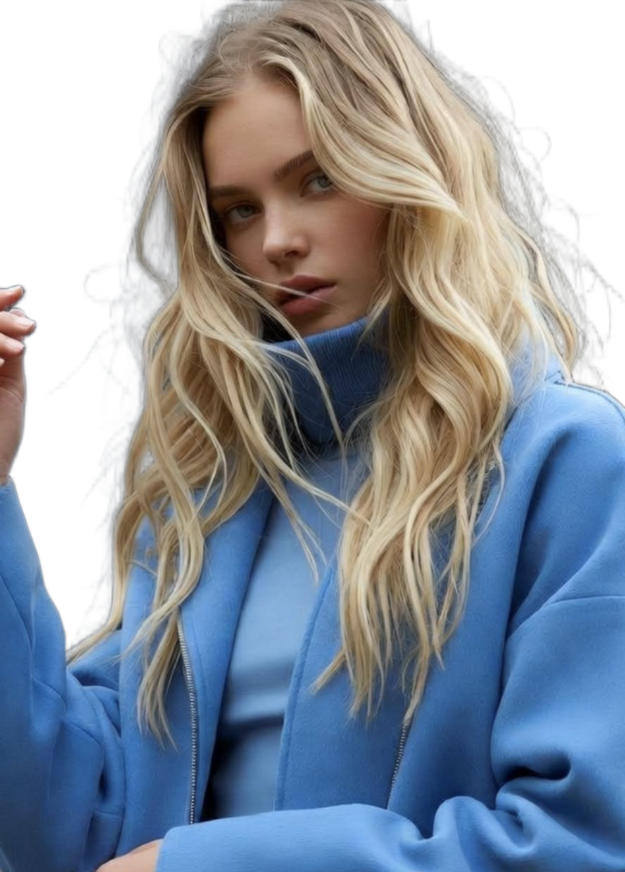 Cutout produced by the Pro model with refined hair edges